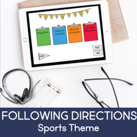 Following Directions-Sports Theme